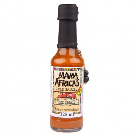 Mama Africa's Red Chilli Zulu Sauces   Glass Bottle  125 millilitre